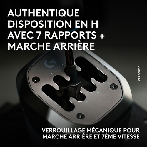 Levier de vitesses pour simulation de course RS H de Logitech pour base de volant PRO/RS50