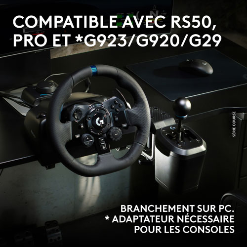 Levier de vitesses pour simulation de course RS H de Logitech pour base de volant PRO/RS50