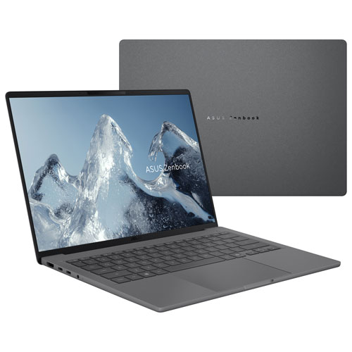 ASUS Zenbook A14 14" OLED Laptop - Iceland Grey (Snapdragon X2 Elite/16GB RAM/512GB SSD/Windows 11 Home)