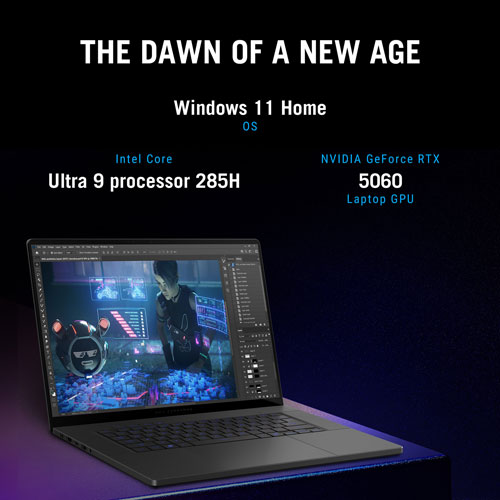 ASUS Zephyrus G16 16" Gaming Laptop - Eclipse Grey (Intel Core Ultra 9 285H/32GB RAM/512GB SSD/GeForce RTX 5060/Win11)