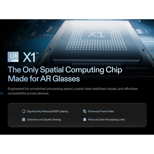 Xreal One Pro Glasses with AI, Photo, Video, Audio - Large - Black