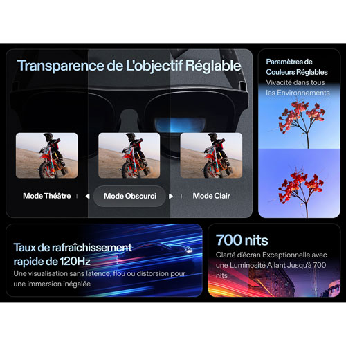 Xreal One Pro Glasses with AI, Photo, Video, Audio - Medium - Black