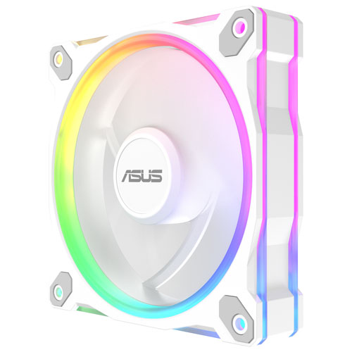 Ventilateur de refroidissement de processeur Prime MR120 ARGB de 120 mm d'ASUS - Blanc