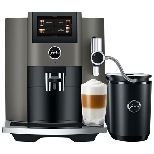 Jura S8 Automatic Espresso Machine with Frother - Dark Inox