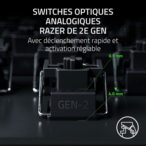 Razer Huntsman V3 Pro 8KHz Mechanical Analog Optical Switches Full-Size Esports Gaming Keyboard - English