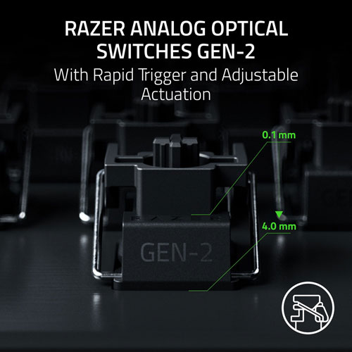 Razer Huntsman V3 Pro 8KHz Mechanical Analog Optical Switches TKL Esports Gaming Keyboard
