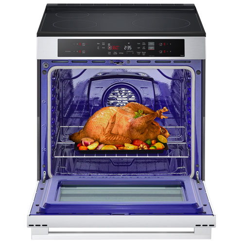 Cuisinière électrique encastrable avec convection véritable et friture à air chaud 6,3 pi³ 30 po de LG (LSIL6332XE) - Acier inoxydable