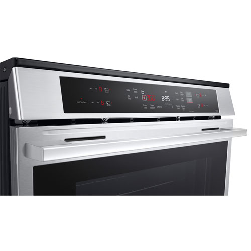 Cuisinière électrique encastrable avec convection véritable et friture à air chaud 6,3 pi³ 30 po de LG (LSIL6332XE) - Acier inoxydable
