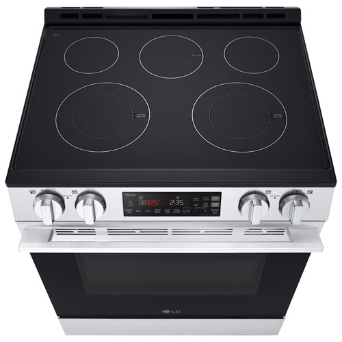 LG 30" 6.3 Cu. Ft. 5-Element Slide-In Electric Range (LSEL6331XE) - Stainless Steel