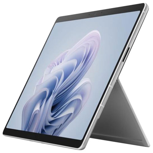 Tablette professionnelle Surface Pro 10 Copilot+ PC 13 po 256 Go de Microsoft avec Intel Ultra 7 165U (2025) - Platine - Appareil seulement