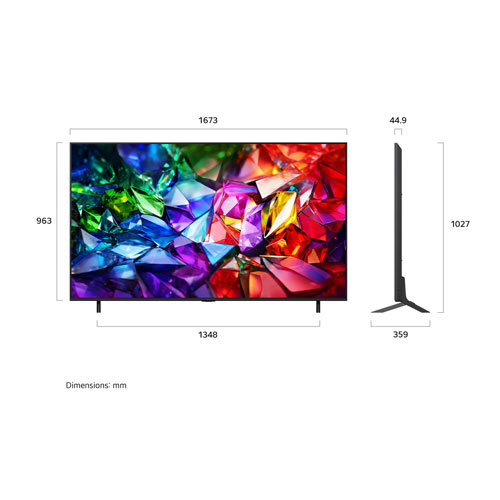Téléviseur intelligent webOS UHD 4K HDR mini-DEL Micro RGB MRGB95 de 75 po de LG (75MRGB95BUA.ACC) - 2026
