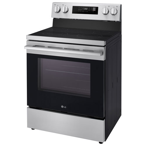 LG 30" 6.3 Cu. Ft. True Convection Freestanding Electric Air Fry Range (LREN6321VE) - Stainless Steel