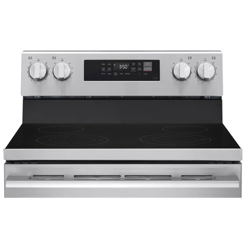 LG 30" 6.3 Cu. Ft. True Convection Freestanding Electric Air Fry Range (LREN6321VE) - Stainless Steel
