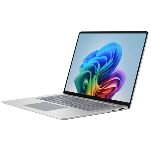 Microsoft Surface Laptop 15" 120Hz Touchscreen Copilot+ PC Laptop - Snapdragon X2 Plus - 16GB LPDDR5x - 512GB SSD - Windows 11 Home - Platinum - English