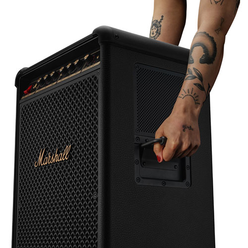 Haut-parleur de fête sans fil Bluetooth à l'épreuve des éclaboussures Bromley 750 de Marshall - Noir/Laiton