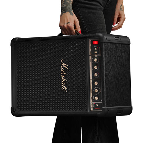 Marshall Bromley 450 Splashproof Bluetooth Wireless Party Speaker - Black / Brass