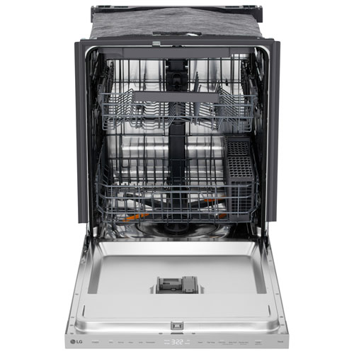 Lave-vaisselle encastrable 24 po 46 dB avec troisième panier de LG (LDNPQ445S) - Acier inoxydable