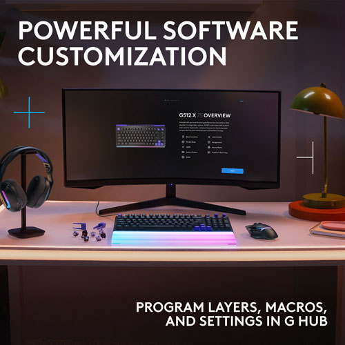 Logitech G G512 X 98 Backlit Tactile Mechanical DUAL SWAP TMR Analog Full-Size Gaming Keyboard