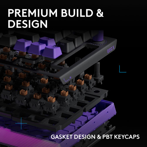 Logitech G G512 X 75 Backlit Tactile Mechanical DUAL SWAP TMR Analog 75% Gaming Keyboard - English