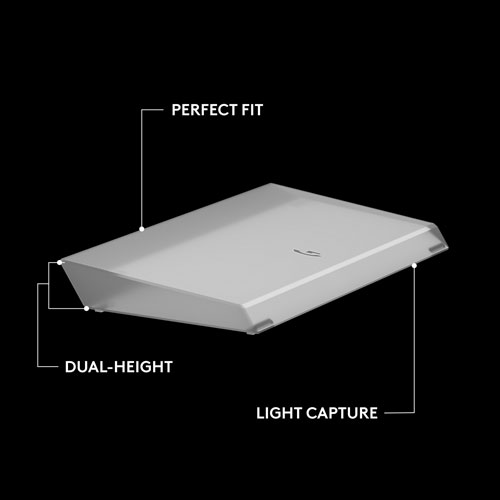 Repose paume amplifiant la barre lumineuse G G512 PRO X 75 LIGHTSYNC de Logitech - Transparent