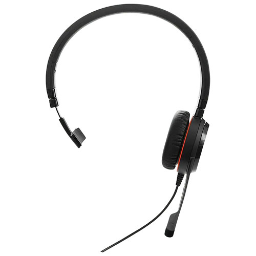 Jabra Evolve 20 On-Ear Wired Headset with Microphone - Black