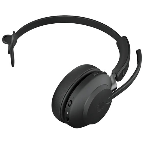 Jabra Evolve2 65 On-Ear Noise Cancelling Bluetooth Headphones (26599-899-899-01) - Black