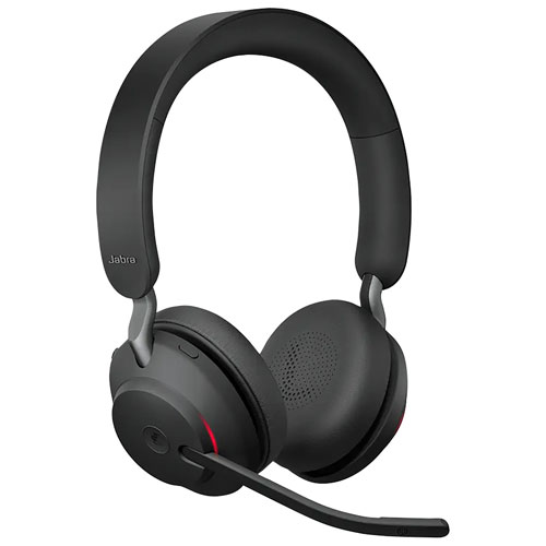 Jabra Evolve2 65 On-Ear Noise Cancelling Bluetooth Headphones (26599-999-989-01) - Black