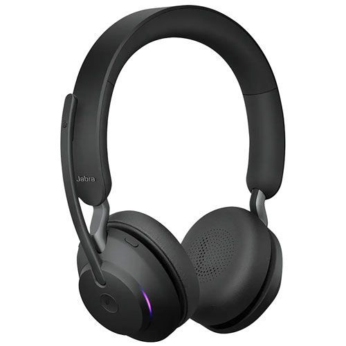 Jabra Evolve2 65 On-Ear Noise Cancelling Bluetooth Headphones (26599-999-989-01) - Black