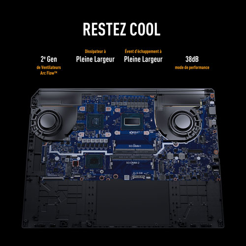 Portable de jeu de 16 po TUF Gaming F16 d'ASUS - Gris Jaeger (Core i7 14650HX d'Intel/RAM 16 Go/SSD 512 Go/GeForce RTX 5070)