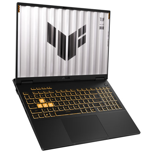 Portable de jeu de 16 po TUF Gaming F16 d'ASUS - Gris Jaeger (Core i7 14650HX d'Intel/RAM 16 Go/SSD 512 Go/GeForce RTX 5070)