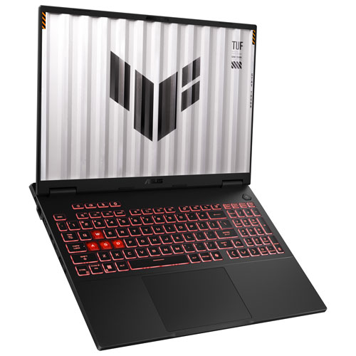 Portable de jeu de 16 po TUF Gaming A16 d'ASUS - Gris Jaeger (Ryzen 9 8940HX d'AMD/RAM 16 Go/SSD 512 Go/GeForce RTX 5060/Win11)