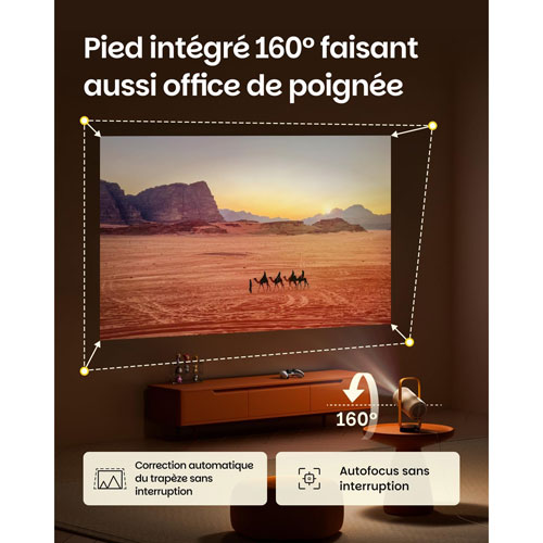 Projecteur de cinéma maison DEL HD 1080p Vibe One de XGIMI (WM03M) - Bleu étincelle