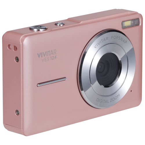 Appareil photo numérique Vivitar SnapShot 44 Mpx avec zoom 3x - Rose