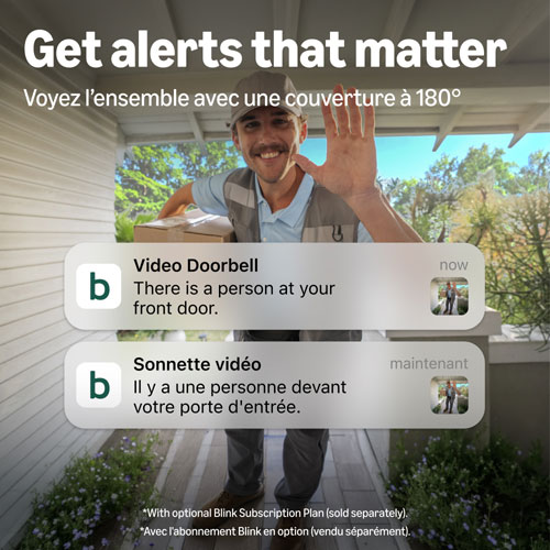 Blink 2K+ Wired Wi-Fi Video Doorbell - White