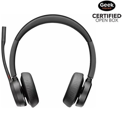 Boîte ouverte - Casque Bluetooth à suppression du bruit Poly Voyager 4320 UC de HP - Noir (77Y99AA)