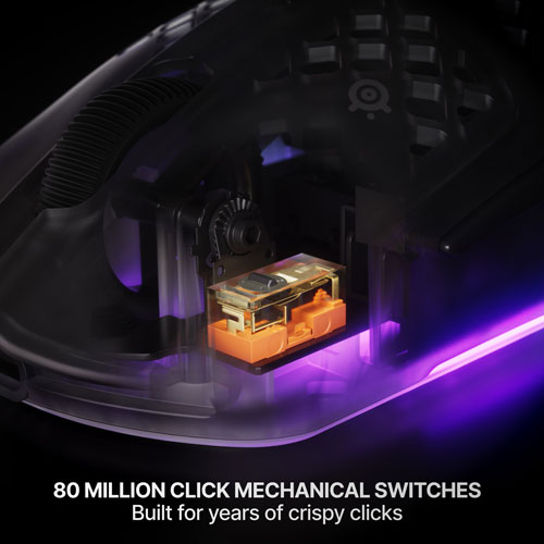 Souris de jeu Bluetooth de 26 000 ppp Aerox 3 de 2e génération de SteelSeries - Magenta