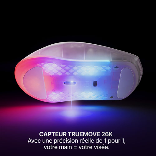 Souris de jeu Bluetooth de 26 000 ppp Aerox 3 de 2e génération de SteelSeries - Shadow
