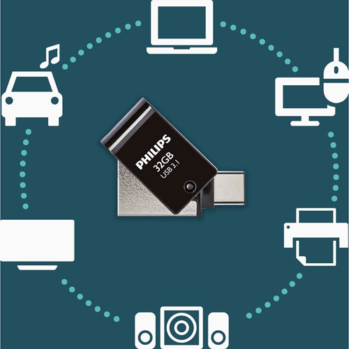 Clé USB 3.1/USB-C de 32 Go de Philips