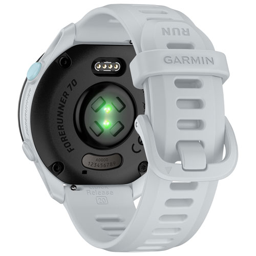 Montre intelligente de course de 43 mm Forerunner 70 de Garmin avec GPS - Blanc