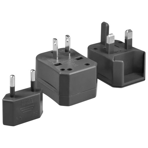 LOGiiX World Traveler Jet Setter Travel Adapter Kit (LGX-12019) - Black
