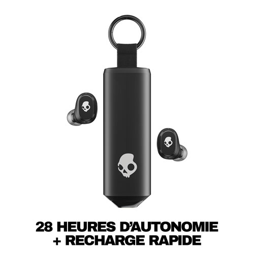 Écouteurs boutons 100 % sans fil à isolation sonore Dime 360 de Skullcandy - Noir
