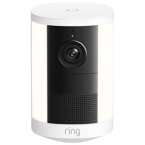 Ring Spotlight Cam (2nd Gen) (Battery) Wire-Free Wi-Fi 2K IP Camera - White