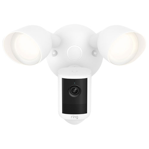 Ring Floodlight Cam (2nd Gen) Wired Wi-Fi 2K Camera - White