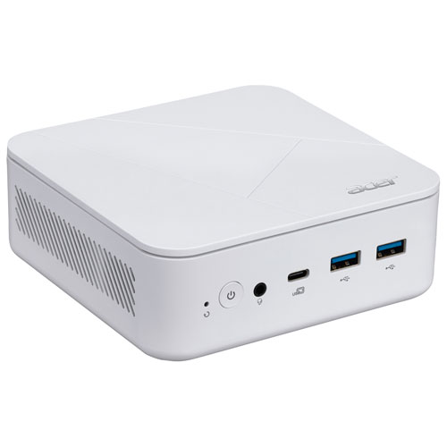 Ordinateur de bureau Acer Revo Box (Ryzen 3 5400U d'AMD/mémoire vive de 8 Go/SSD 512 Go/Windows 11) - Anglais