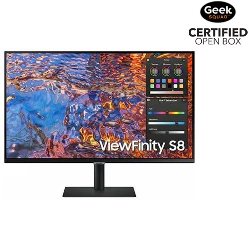 Samsung 27" UHD 60Hz IPS LED V-Sync Monitor (LS27B806PXNXGO) - Black by SAMSUNG - Open Box condition - CA$549.99