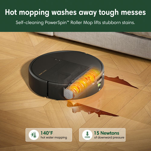 iRobot Roomba Plus 678 Combo Robot Vacuum & Mop for Multi-Surface with AutoWash, Auto-Empty Dock, Smart Mapping, 210 min - Black