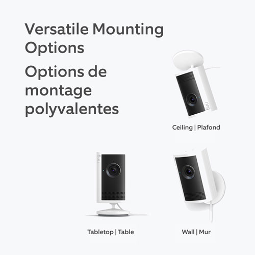 Ring Indoor Cam Plus 2K Wi-Fi Security Camera with Privacy Cover - Colour Night Vision, Two-Way Talk - White