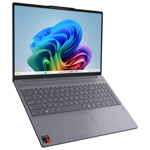 Portable à écran tactile Lenovo IdeaPad Slim 3i de 15,3 po à 60 Hz - Snapdragon X X1-26-100 - Mémoire vive LPDDR5x de 8 Go - SSD de 512 Go - Windows 11 Famille - Gris lunaire