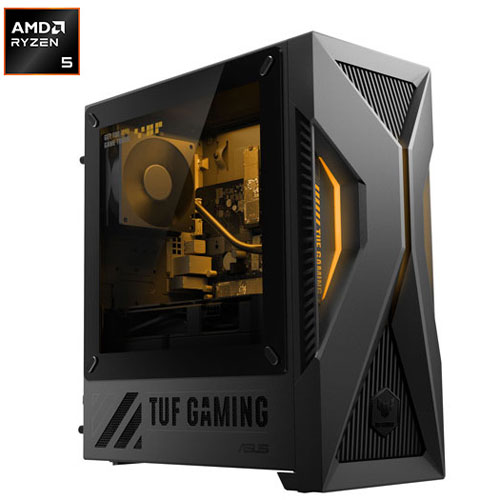 Ordinateur de jeu TUF TM500MHC d'ASUS - Gris éclipse solaire (Ryzen 5 220 d'AMD/mémoire vive de 16 Go/SSD 512 Go/GeForce RTX 3050/Windows 11) - Exclusivité Best Buy