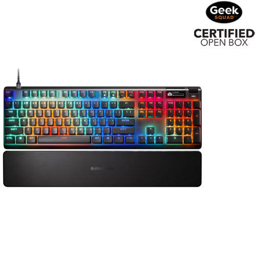 Open Box - SteelSeries Apex Pro Gen 3 Backlit Mechanical Ominpoint 3.0 Ergonomic Gaming Keyboard